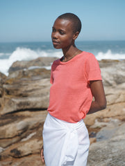 Himari linen wrap skirt - White | NRBY Clothing