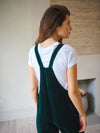 Camster velvet dungaree - Forest Green