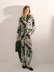 Mimi silk petal paisley print trouser | NRBY Clothing
