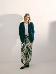 Mimi silk petal paisley print trouser | NRBY Clothing