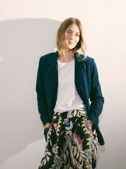 Mikki suede jacket -Indigo | NRBY Clothing
