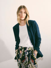 Mikki suede jacket -Indigo | NRBY Clothing