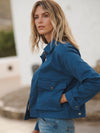 Madeleine cotton jacket - Blue