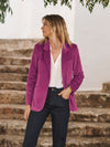 Bryony oversized cord blazer - Raspberry Pink