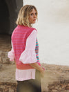 Fallon merino cashmere tank - Multi Pink