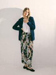 Mimi silk petal paisley print trouser | NRBY Clothing