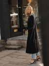 Odette velvet opera coat - Carbon