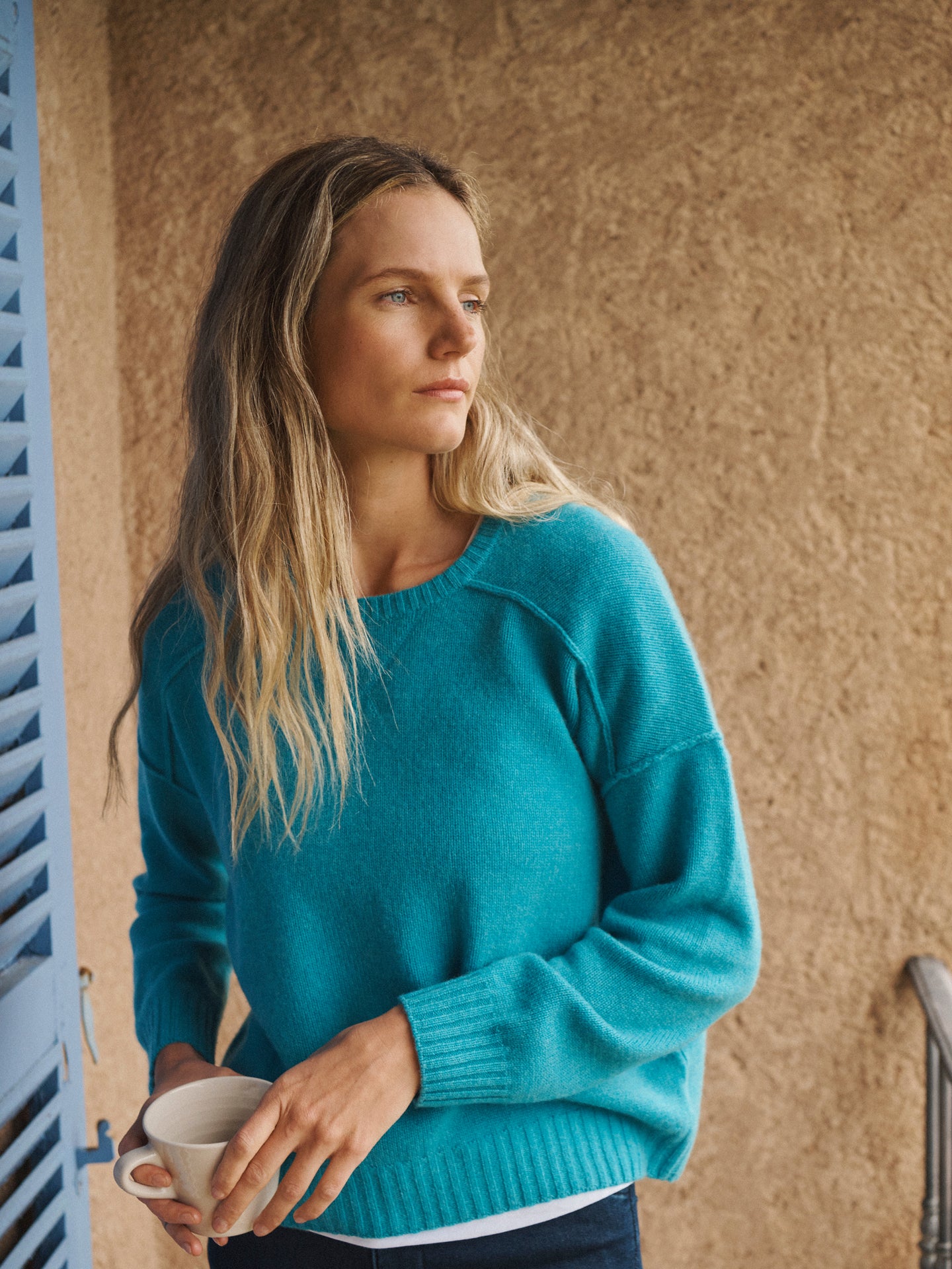 Blue Cashmere Sweater