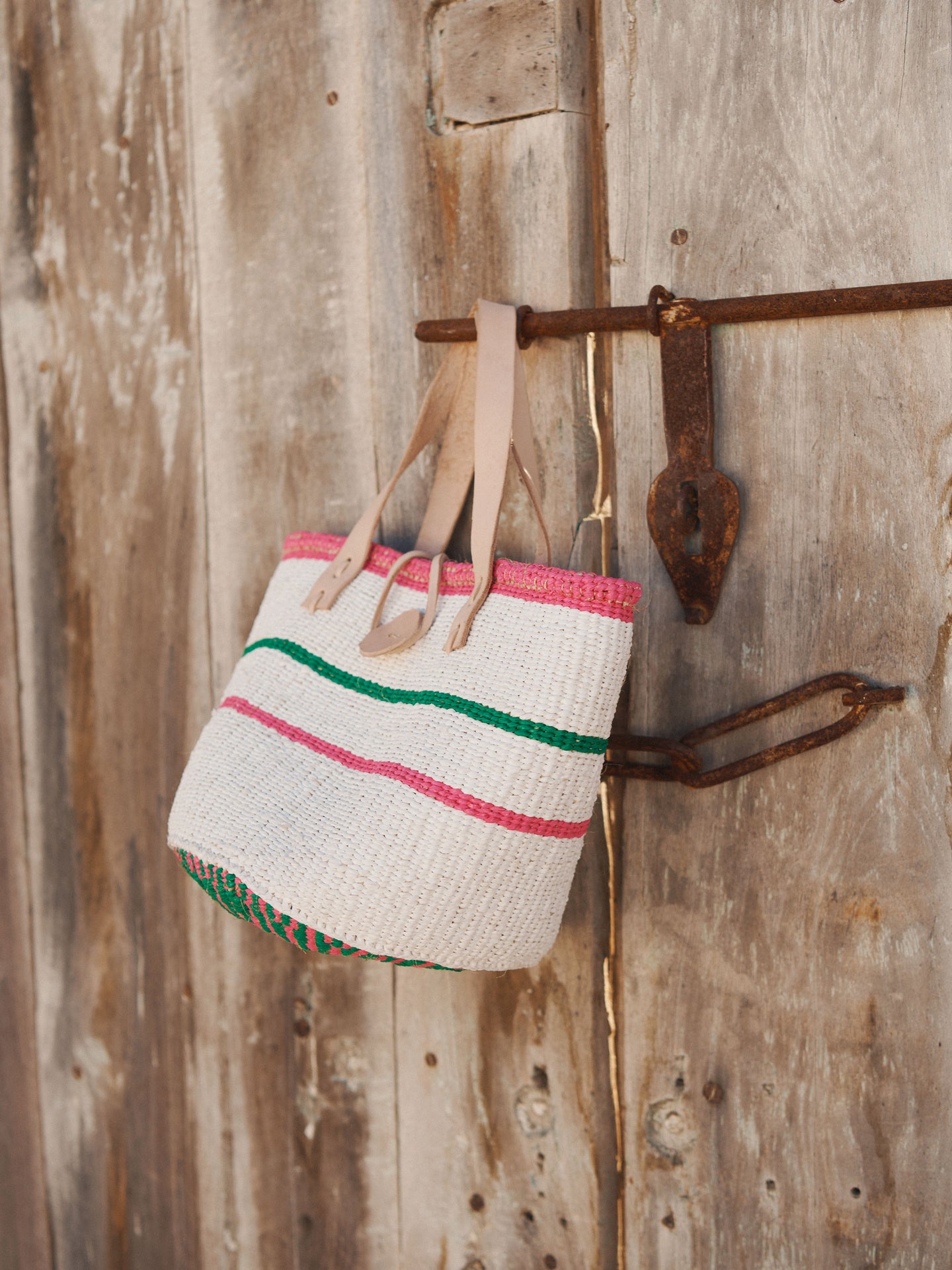 White Woven Bag