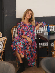 Naomi viscose crazy petal dress