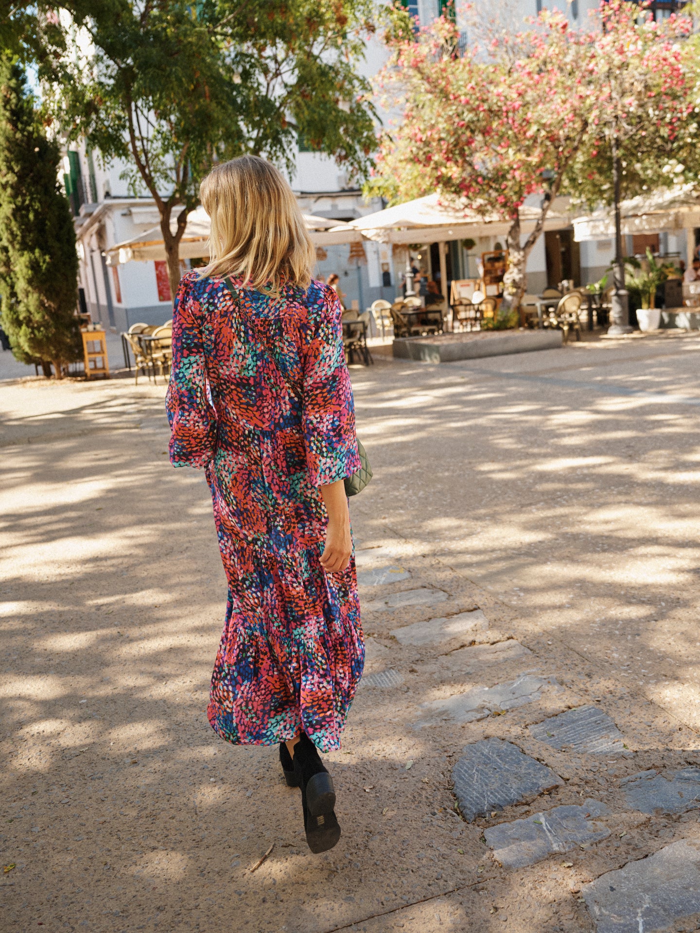 Naomi viscose crazy petal dress