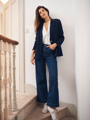 Ash denim wide leg jean - Dark Wash
