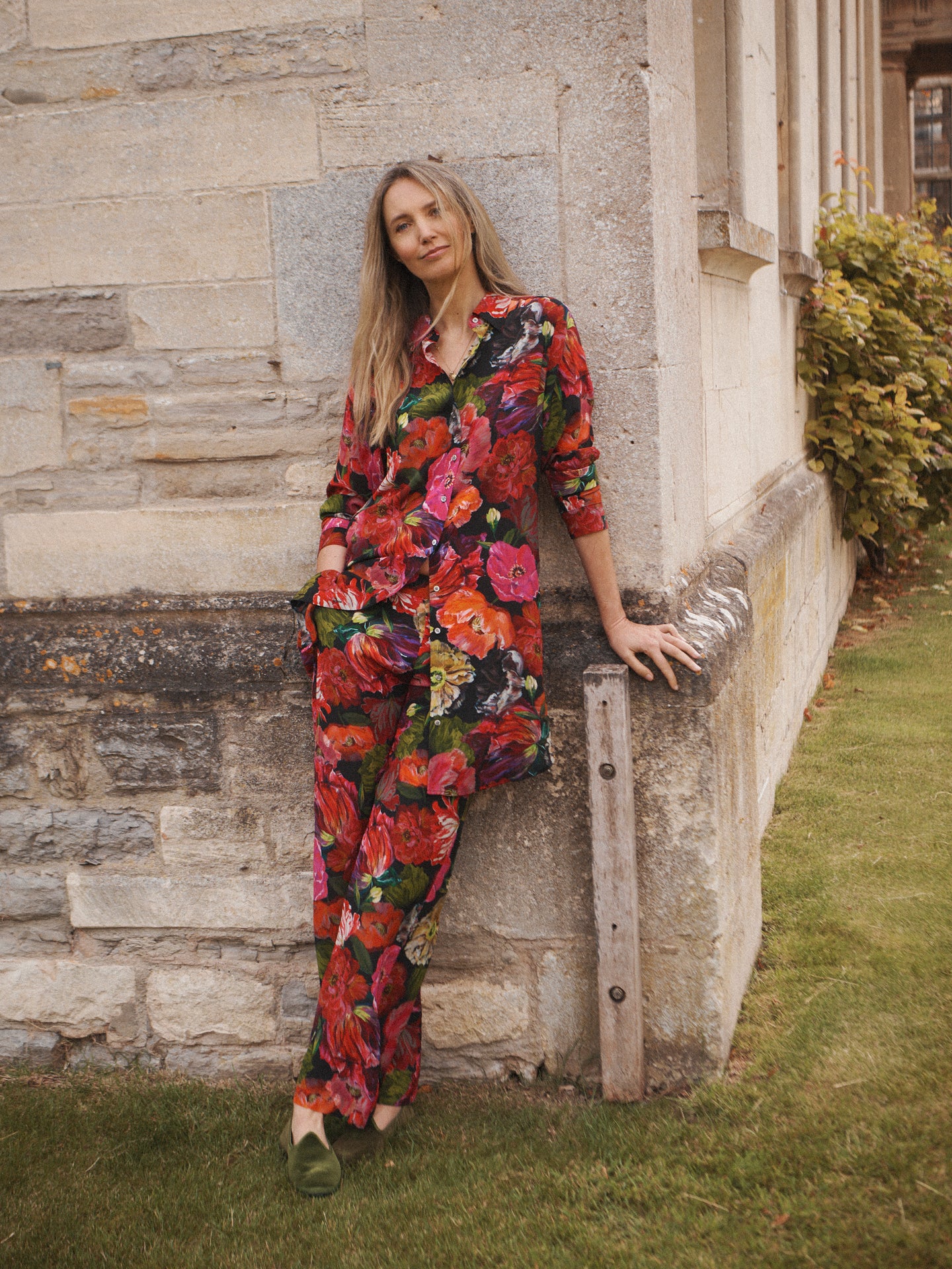 Kirsten silk painted floral tunic