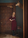 Jo velvet dress - Damson