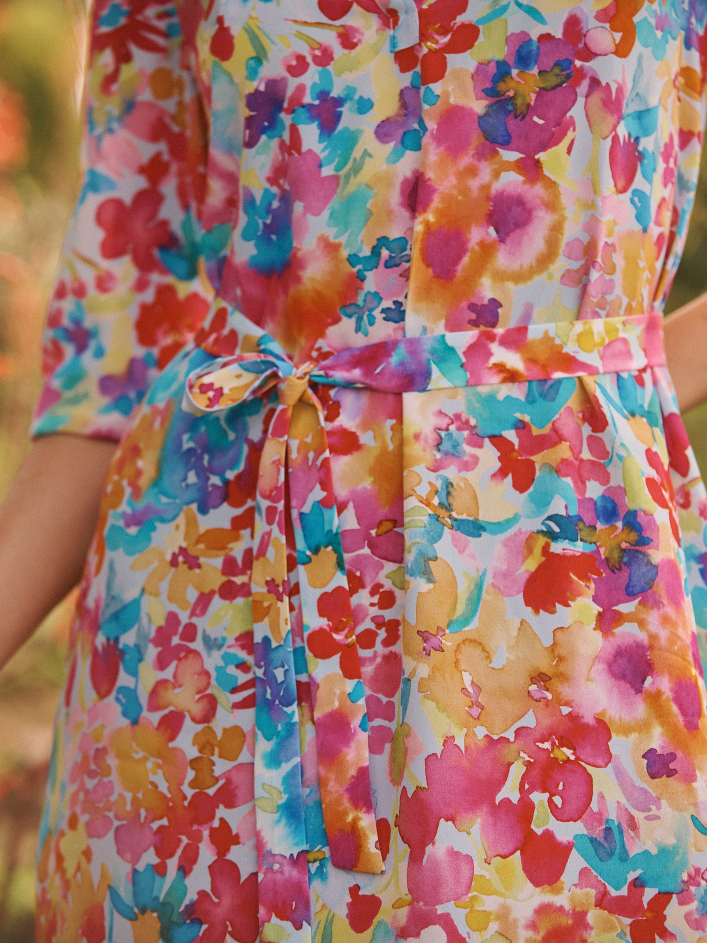 Printed Silk Dress