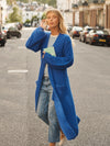 Carolyn chunky knit maxi cardigan - Cobalt Blue
