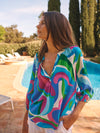 Lara silk swirl shirt