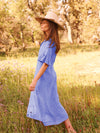 Zana linen maxi dress - Bright Blue