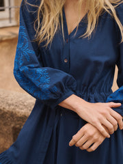 Blue Cotton Dress