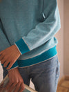 JoJo reversible cotton cashmere sweater - Toparki Blue / Lather Grey