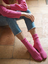 Carrington cashmere socks - Berry