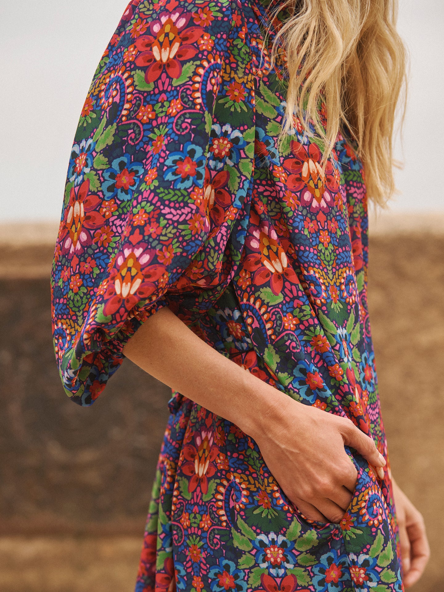 Printed Silk Dress