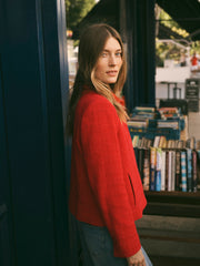 Eddy tweed jacket - Soft Red | NRBY Clothing