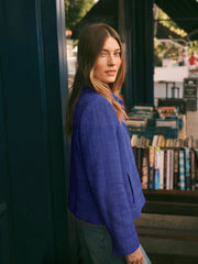 Eddy tweed jacket - Lapis Blue | NRBY Clothing