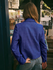 Eddy tweed jacket - Lapis Blue | NRBY Clothing