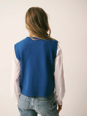 Posey merino tank - Cobalt Blue | NRBY Clothing