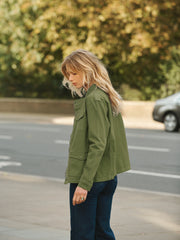 Monica cotton utility jacket - Khaki | NRBY Clothing