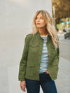 Monica cotton utility jacket - Khaki