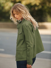 Monica cotton utility jacket - Khaki | NRBY Clothing