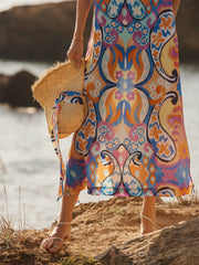 Coco silk blurred paisley maxi dress