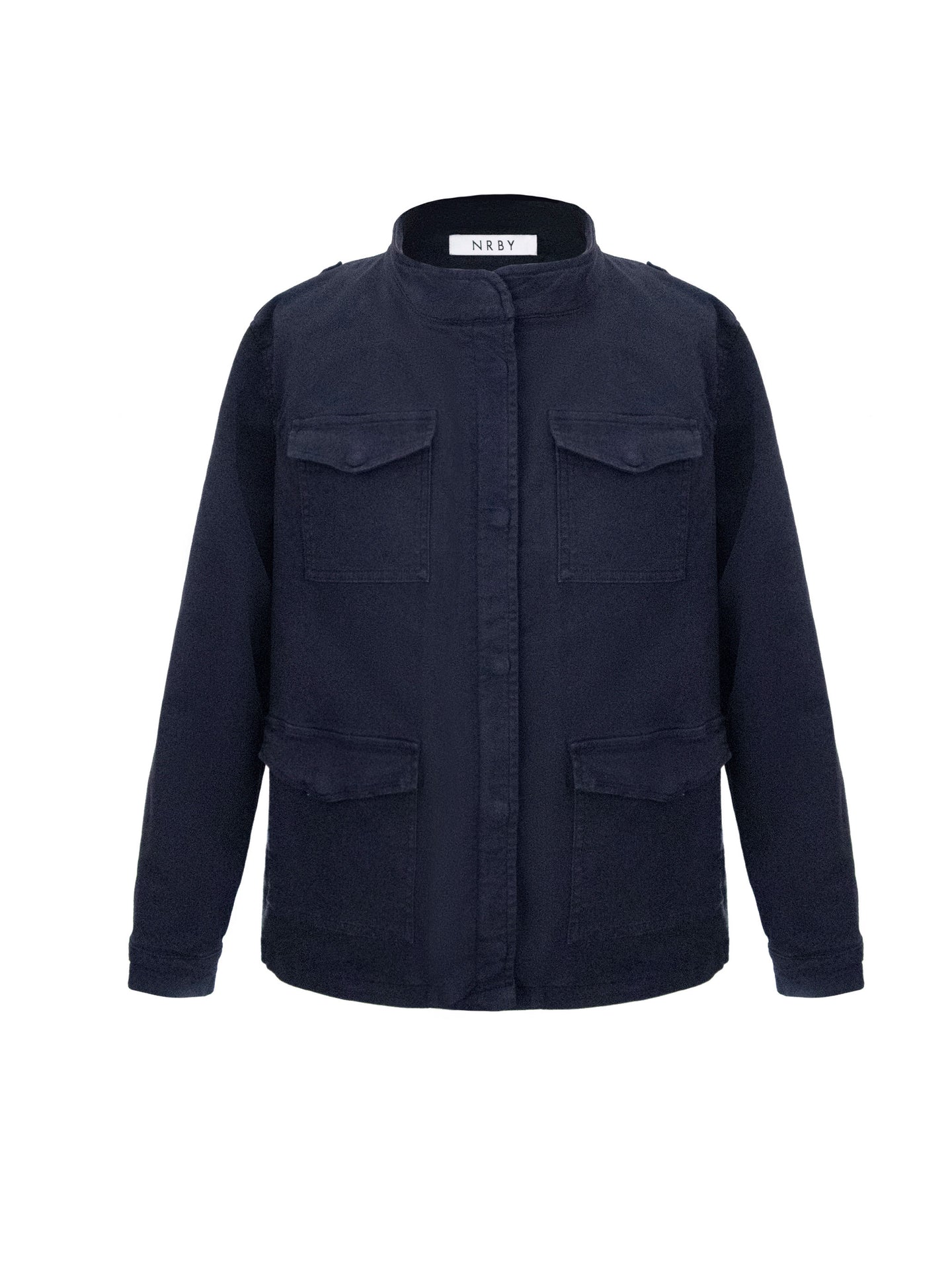 Monica cotton utility jacket - Navy