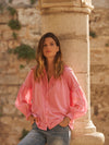 Esther cotton shirt - Pink Sorbet
