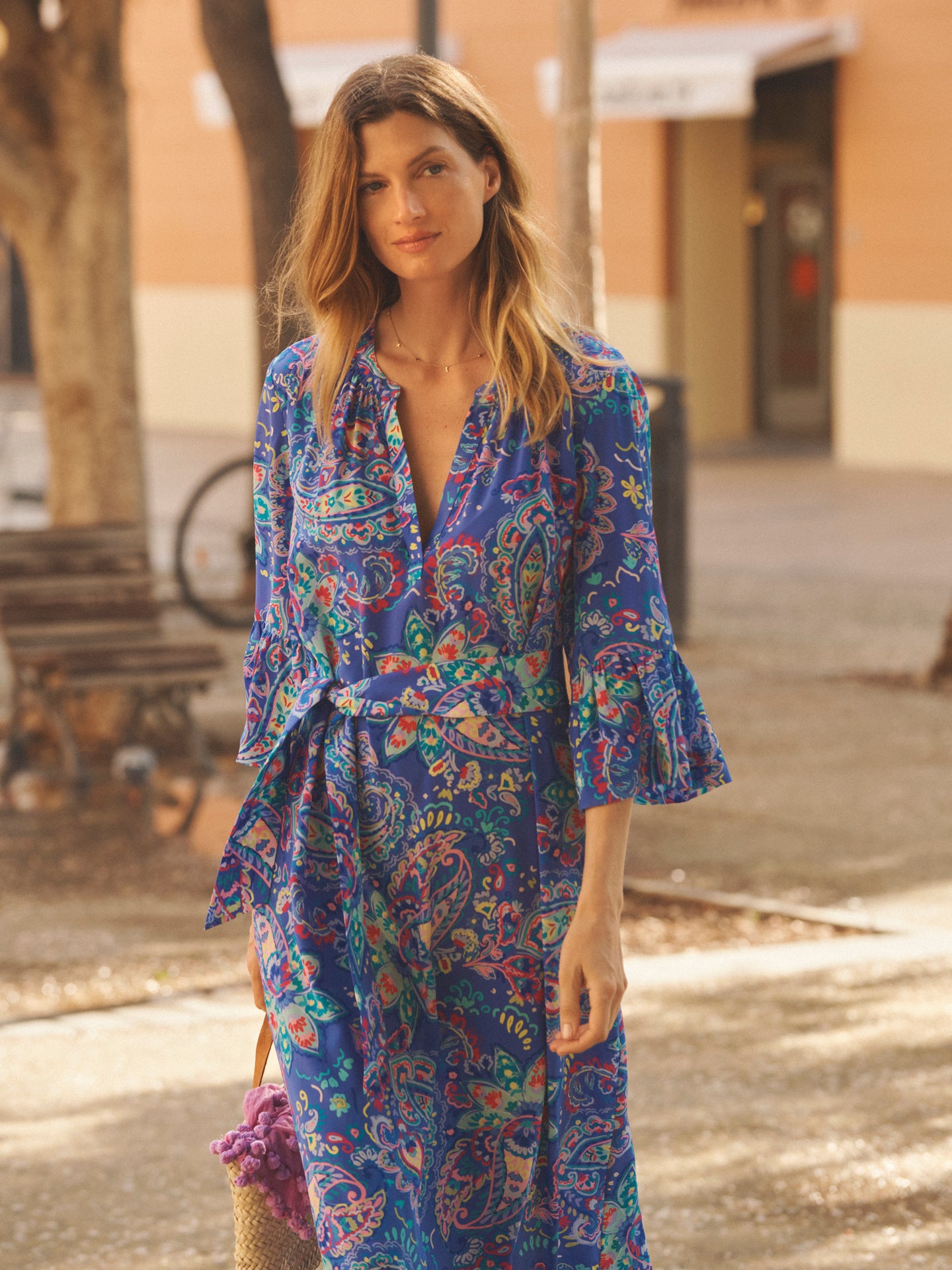 Printed Silk Dress