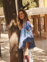 Ophelia silk painterly paisley shirt | NRBY Clothing