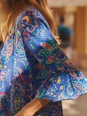 Ophelia silk painterly paisley shirt | NRBY Clothing