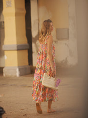 Mabel shadow stripe crazy petal sun dress | NRBY Clothing