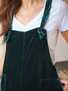 Camster velvet dungaree - Forest Green