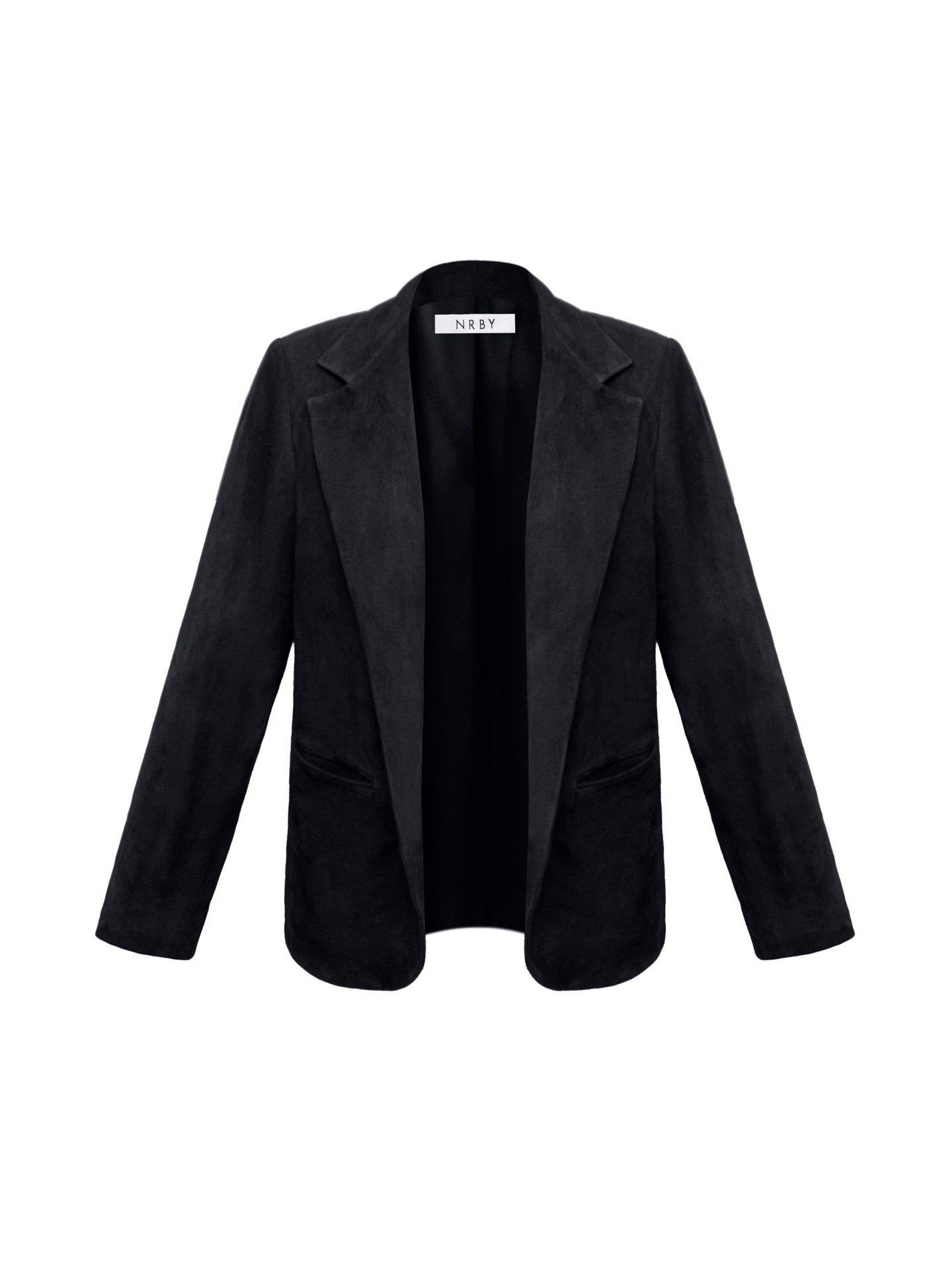 Robyn suede blazer - Blue Black