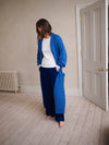 Carolyn chunky knit maxi cardigan - Cobalt Blue