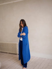 Carolyn chunky knit maxi cardigan - Cobalt Blue | NRBY Clothing