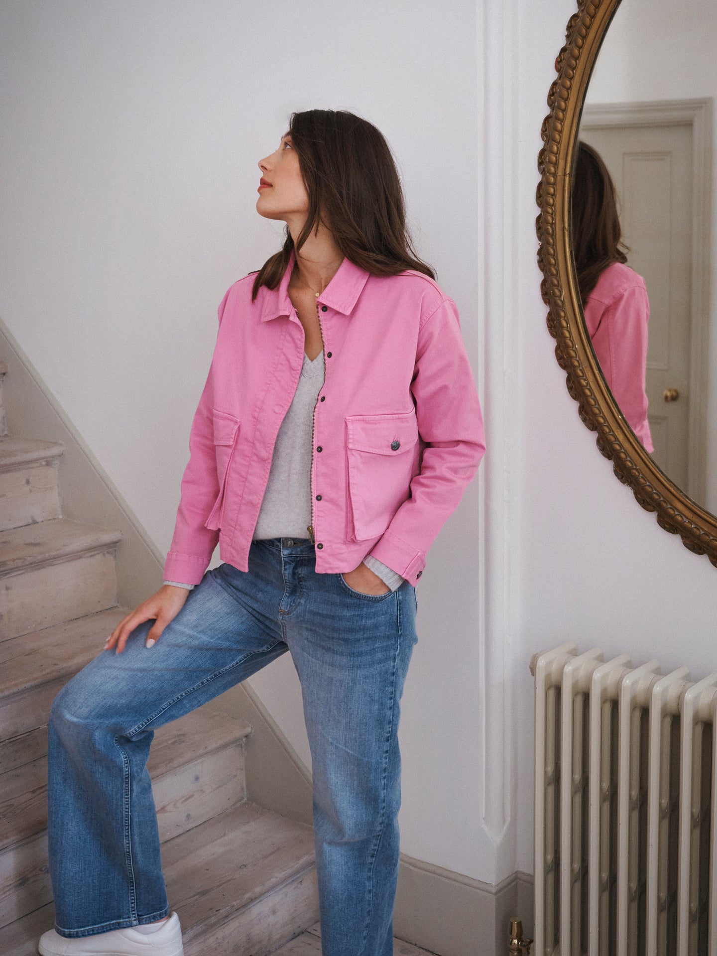 Madeleine cotton jacket - Pink