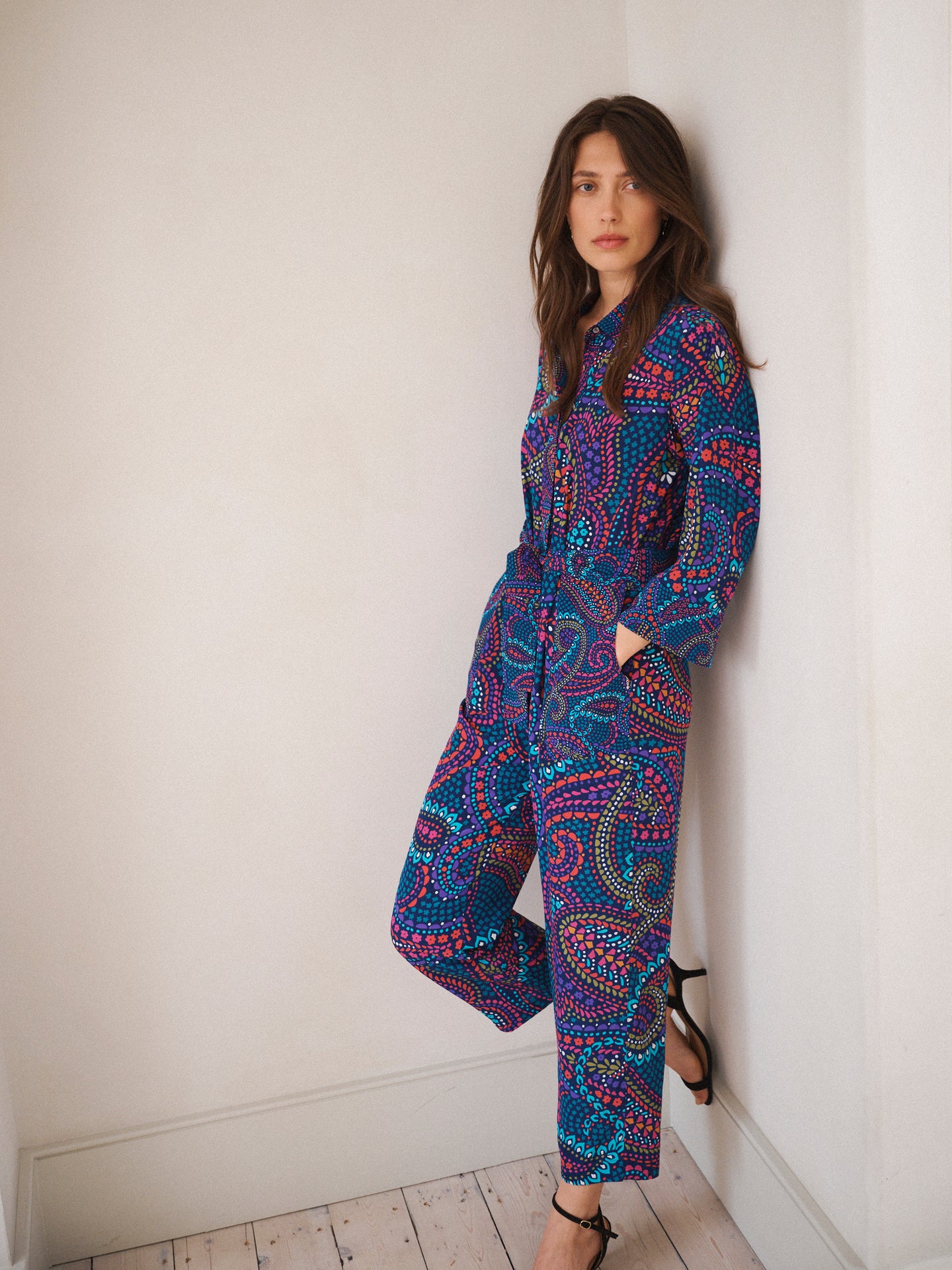 Pip silk star paisley jumpsuit