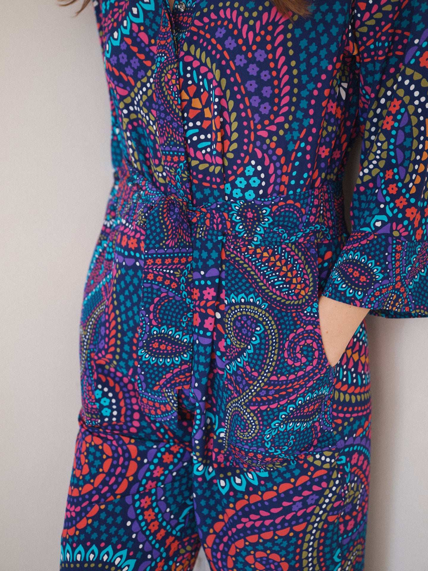 Pip silk star paisley jumpsuit