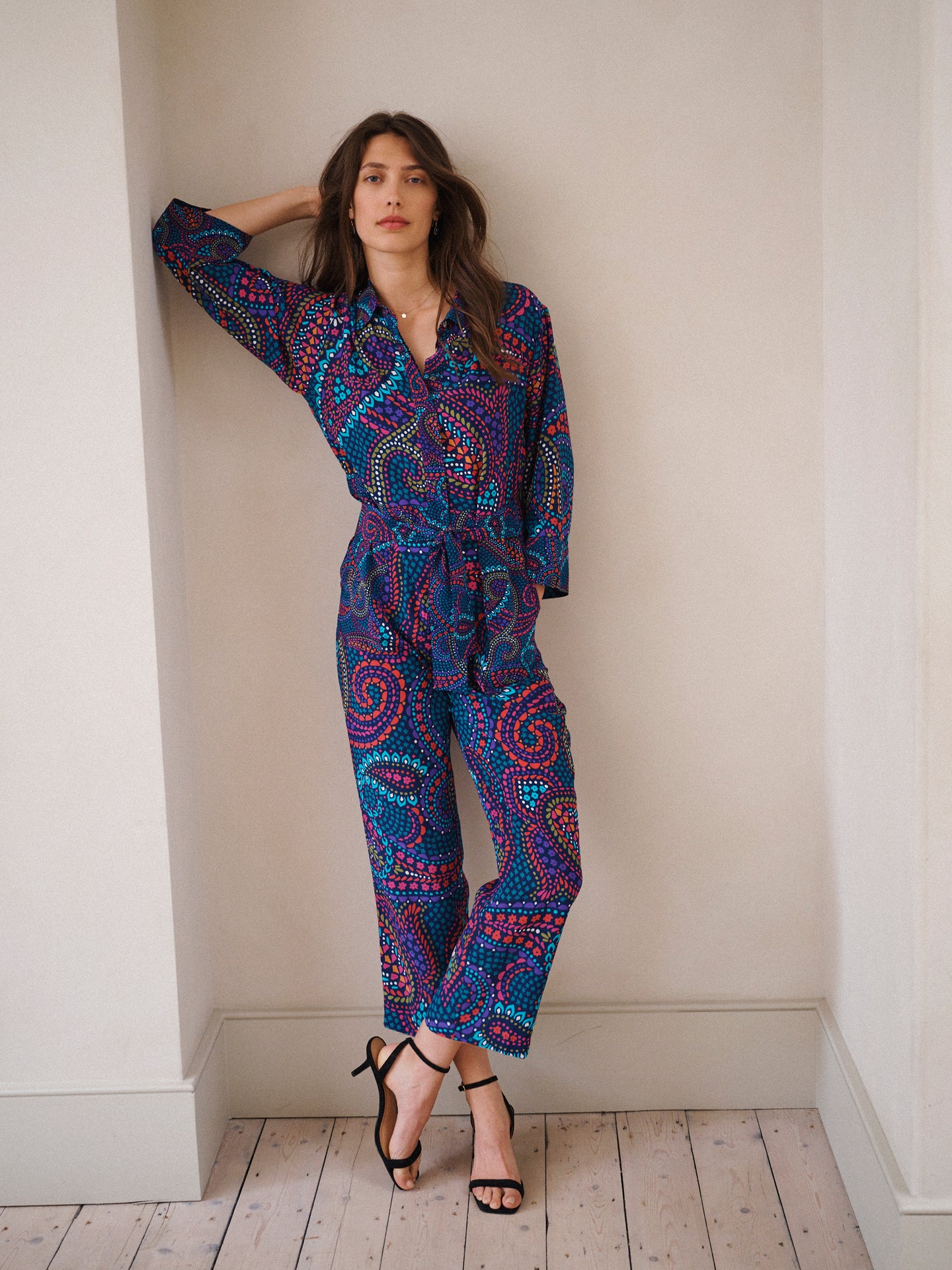 Pip silk star paisley jumpsuit