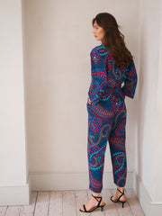 Pip silk star paisley jumpsuit