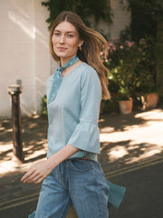 Abigail cotton top - Soft Sage